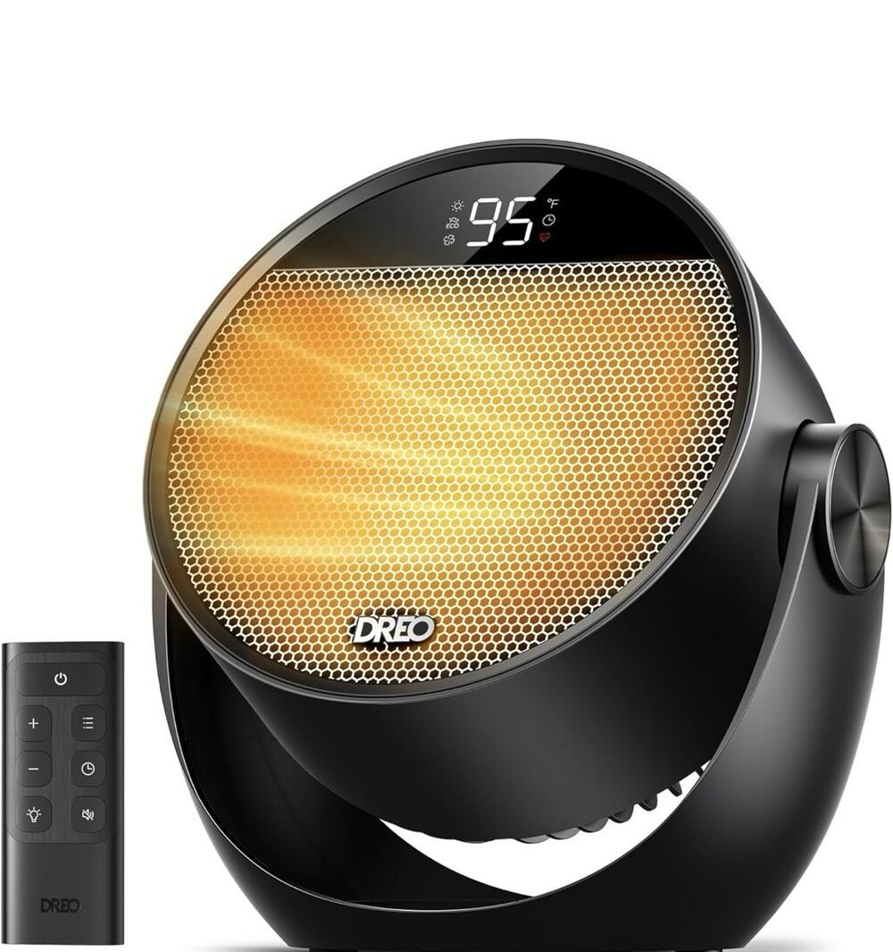 Dreo 1500W Space Heater Portable Electric w/ Remote Thermostat New In Box Black